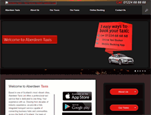 Tablet Screenshot of aberdeen-taxis.com